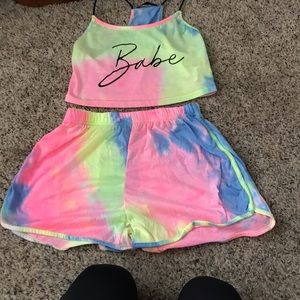 2 piece the dye outfit